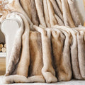 BATTILO HOME Luxury Mink Faux Fur Throw Blanket, Large Soft Cozy Warm Fur Blanket for Bed, Sofa, Couch, Chair, Thick Fur Throw and Blankets for Home Decor, 60"x80"-Ruum Studio Home