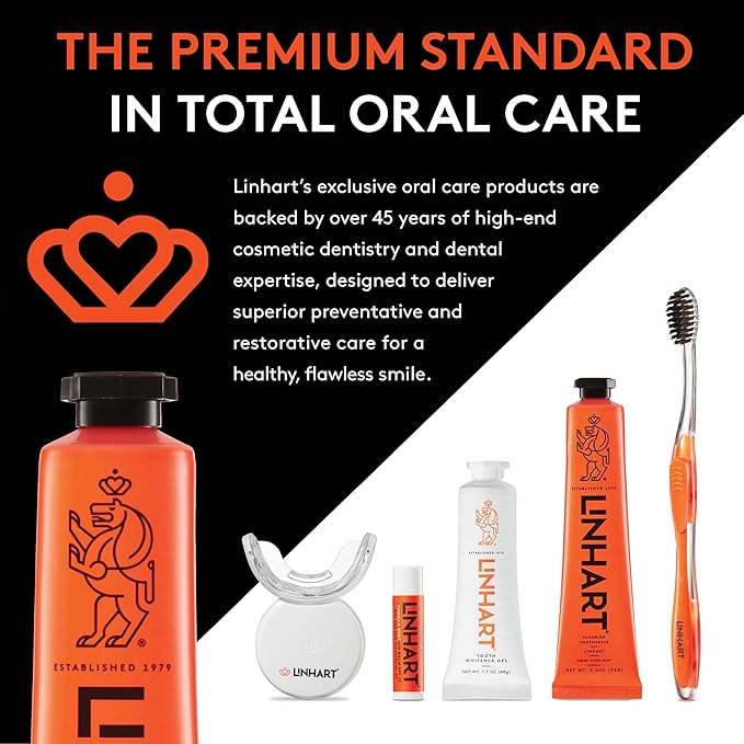 LINHART Whitening Toothpaste – Teeth Whitening, Enamel Strengthening Natural and Organic Toothpaste with Mint Flavor (3.5 oz)-Ruum Studio Home