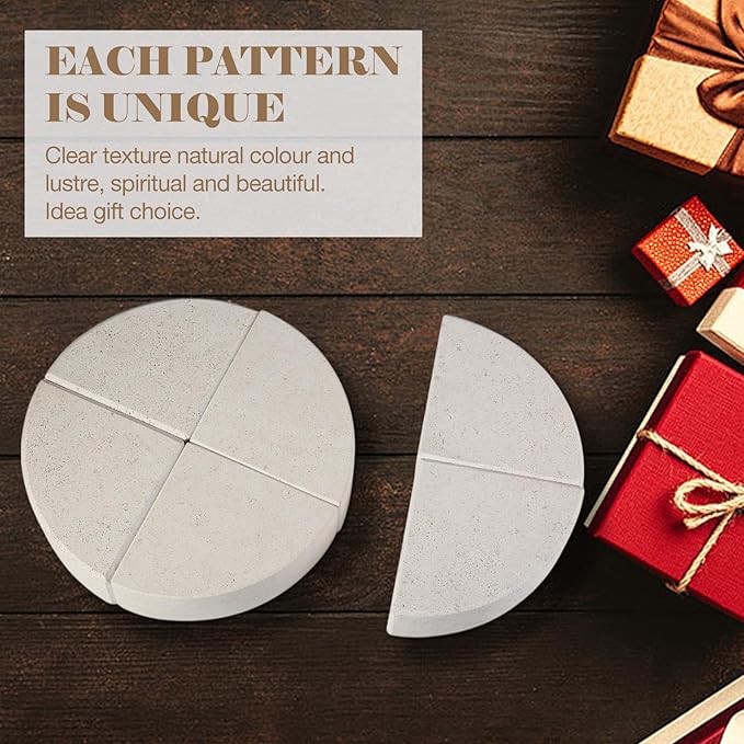 Marble Bookend for Shelves, Non-Skid Bookends for Heavy Books, Heavy Duty Book Stopper for CDs, Luxury Book Shelf Holder, Quarter Circle Design Book Ends Decorative, Moleanos Beige, Set of 2-Ruum Studio Home