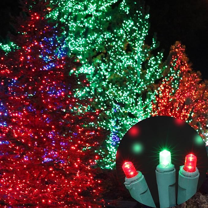 100 Count Red and Green - String Lights - 21.6FT LED Christmas Lights, Mini led Lights for Indoor Outdoor Home Holiday Party Wedding Independence Day Decoration-Ruum Studio Home