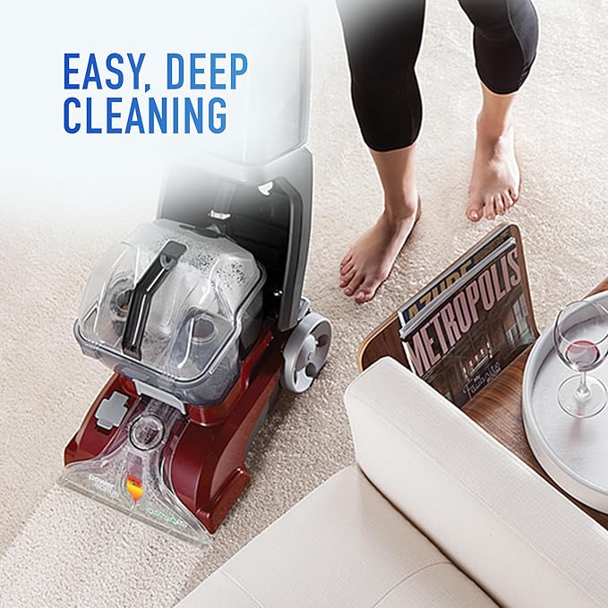 Hoover PowerScrub Deluxe Carpet Cleaner Machine for Carpet and Upholstery, Deep Cleaning Carpet Shampooer Machine with Multi-Purpose Tools, Pair Carpet Cleaner Solution-Ruum Studio Home