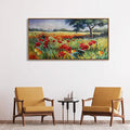 Green Tree Wall Art - Large Canvas for Living Room & Bedroom - Framed 24x48-Ruum Studio Home