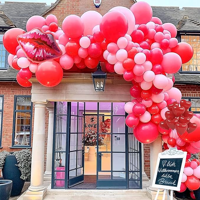 130pcs Red Balloons Different Sizes 18" 12" 10" 5" Party Latex Balloons for Valentine's Day Birthday Christmas Baby Shower Wedding Anniversary Party Decorations-Ruum Studio Home