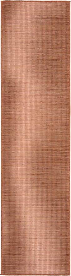 Nourison Home Home Positano 6' Runner Fabric Terracotta Area Rug-Ruum Studio Home