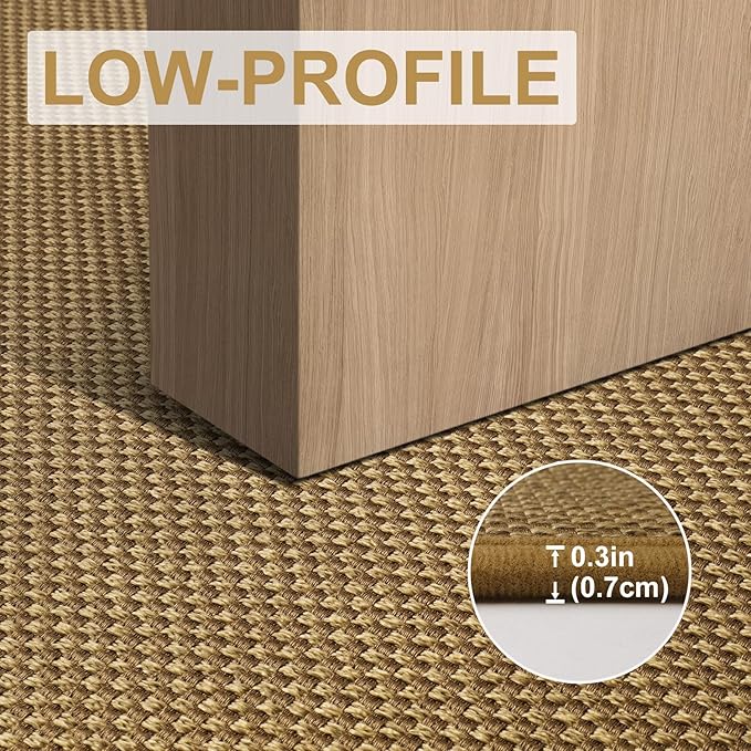 LEKEEPGO Door Mat 24"x47", Non Slip Door Mat Indoor Entrance, Rubber Backing Front Indoor Door mat Washable Absorbent Low-Profile Entryway Entry Resist Dirt Inside Door Mats, Light Brown-Ruum Studio Home