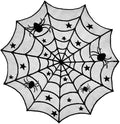 40 Inch Round Spider Web Lace Table Topper Black Halloween Spider Web Tablecloth Party Decoration-Ruum Studio Home