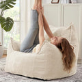 Giant Bean Bag Chair Sofa for Adults Teens, Comfy Corduroy Large Bean Bag Chairs with Armrests for Bedroom Living Room, Adult BeanBag Lazy Sofa Couch Chairs with Filler Included-Ruum Studio Home