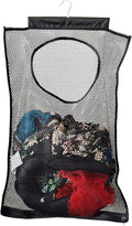 Hanging Mesh Laundry Hamper (30in*20in*2in) Large Dirty Clothes Bag, Can Be Used Behind The Door & Closet & Caravan& Bathroom (Black)-Ruum Studio Home