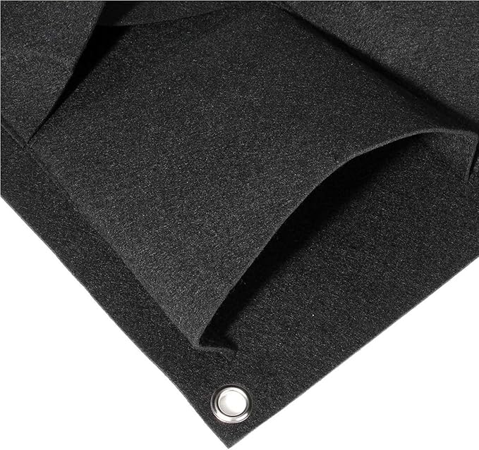Ogrmar 18 Pockets Vertical Wall Garden Planter Plant Grow Bag for Flower Vegetable for Indoor/Outdoor (18 Pockets, Black)-Ruum Studio Home