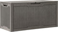 YITAHOME 100 Gallon Outdoor Storage Box, Large Water Resistant Resin Deck Box, Indoor Outdoor Lockable Storage Container for Patio, Garden, Cushions, Tools, Equipment (Taupe)-Ruum Studio Home