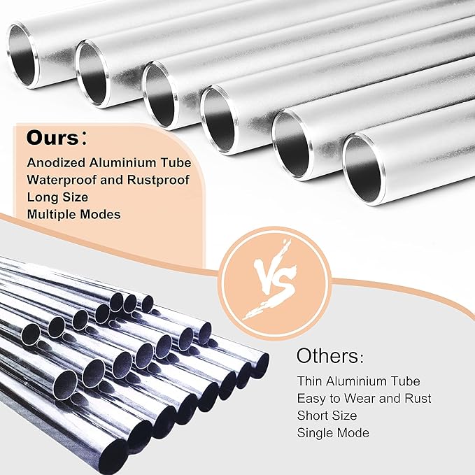 Large Aluminium Wind Chimes 37 Inches to Create a Zen Atmosphere Suitable for Outdoor, Garden, Patio Decoration Classic Chimes with Wind Catcher Suitable as A Gift for Unisex Silver 2 Pack-Ruum Studio Home