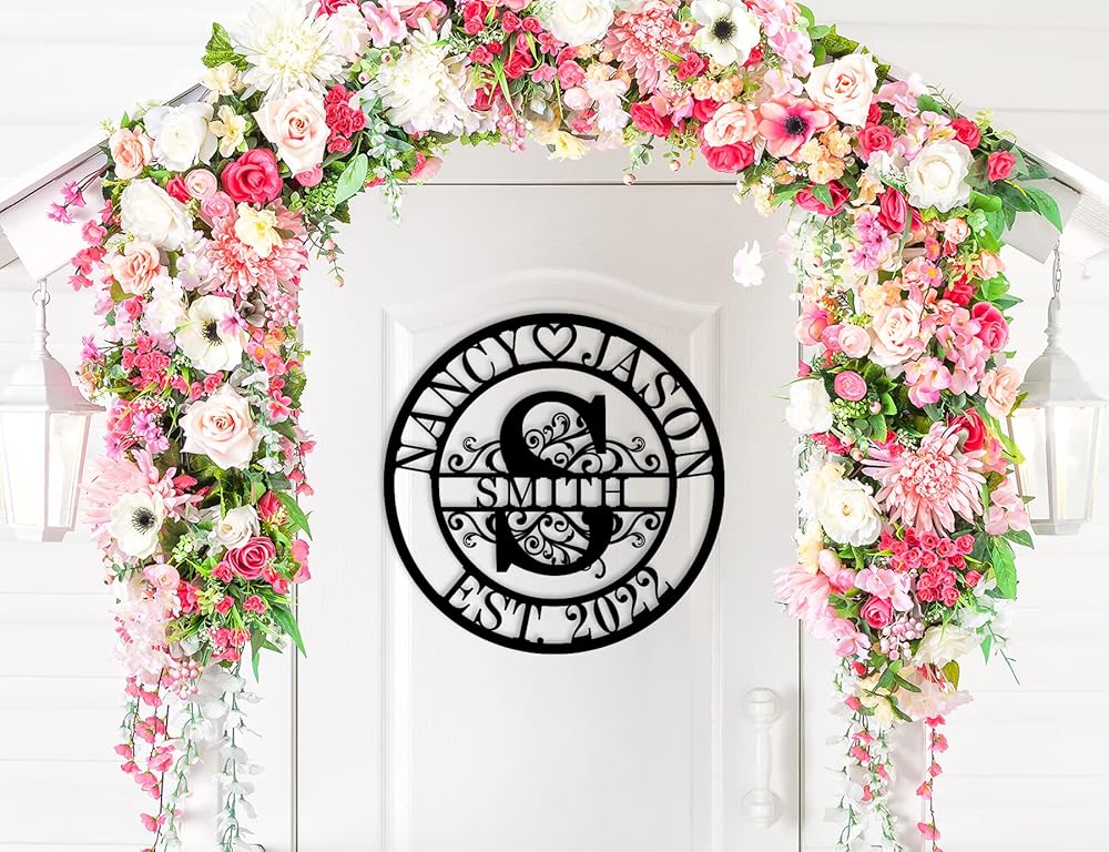 Wedding Gifts for Couples 2025, Personalized Metal Name Signs, Custom Name Signs, Custom Family Name Sign, Last Name Sign, Monogram Letters Wall Decor, House Warming Gifts New Home-Ruum Studio Home