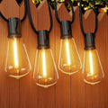 OHLUX 120FT Outdoor String Lights, 62 ST38 Edison LED Bulbs, E12 Base, 2200K Cafe Warm Color, Max.Connectable 14 Strands, Anti-Fall & Waterproof, Dimmable, Hanging for Outside Patio Backyard Bistros-Ruum Studio Home