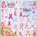 9 Sheets Breast Cancer Awareness Window Clings, 77 Kinds of Pink Window PVC Stickers for Pink Ribbon Decorations, Hope Fight Cancer Theme Windows Decals for Glass Home Decor Supplies-Ruum Studio Home