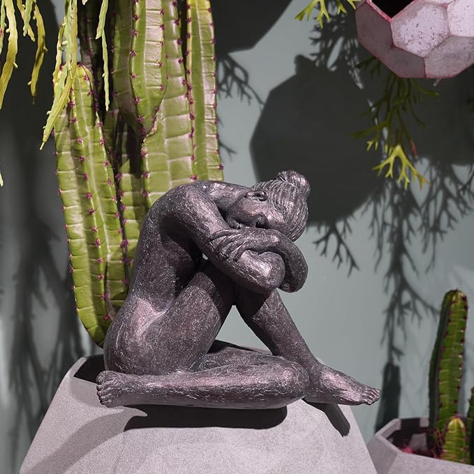 Guichifun Yoga Dancer Statue Home Decoration - Resin Sculpture Modern Creative Home Ballet Thinker Dancers Handicrafts Art Ware Home Décor Office Room Ornament Gifts 13.5 x 9.5 x 11.25 Inch-Ruum Studio Home