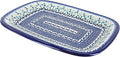 Blue Rose Polish Pottery Misty Large Rectangular Serving Platter-Ruum Studio Home