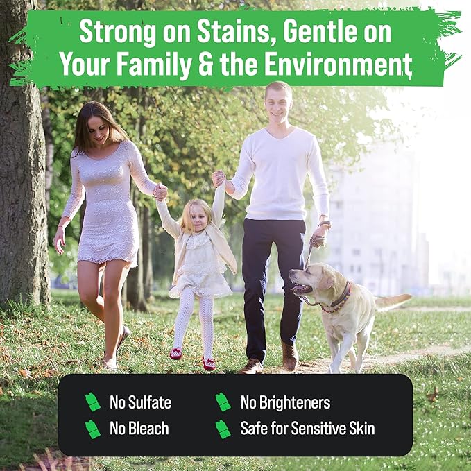 Rockin' Green Laundry Detergent, Plant based, All Natural Laundry Detergent Powder, Vegan and Biodegradable Odor Fighter, Safe for Sensitive Skin (Liquid Laundry Detergent 192 Loads - Unscented)-Ruum Studio Home