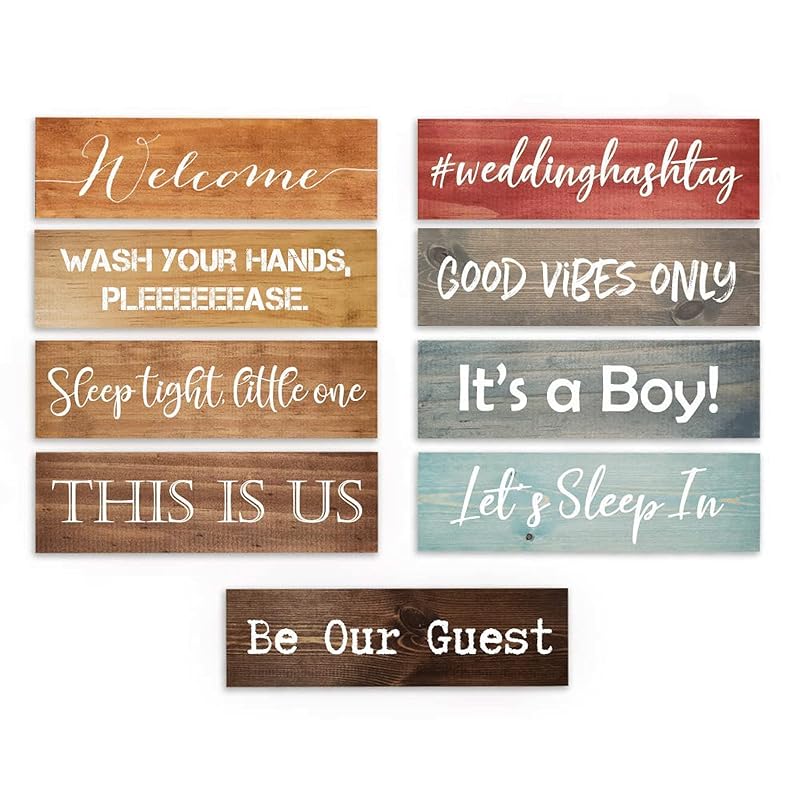 Custom Wood Signs Personalized | Farmhouse Decor | Personalized Signs | Personalized Rustic Wood Signs | Father's Day Gift | Custom Sign | Ready to Hang! (3.5x12 Inches)-Ruum Studio Home