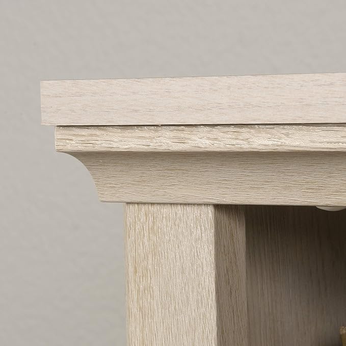Sauder Miscellaneous Storage 3-Shelf Bookcase/ book shelf, Chalked Chestnut finish-Ruum Studio Home