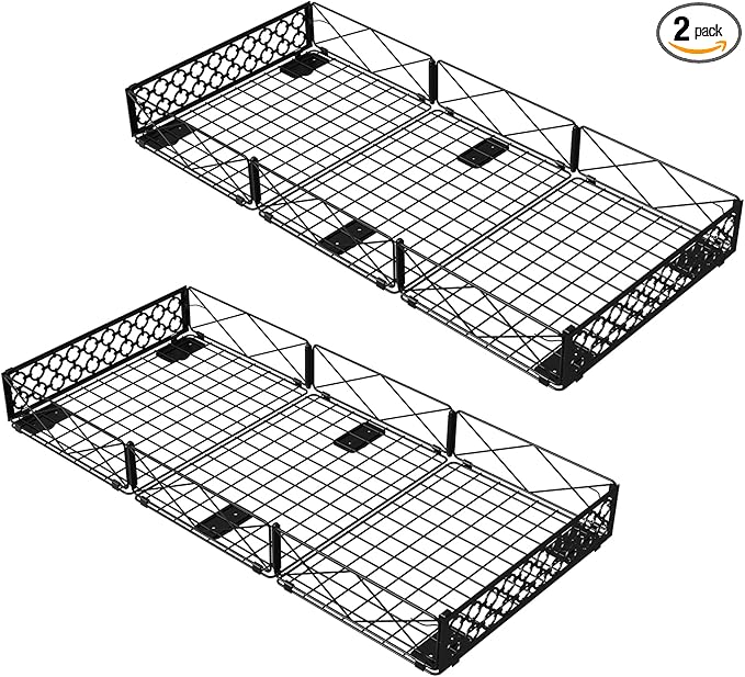 NADAMOO Large Under Bed Storage with Wheels, Low Profile Rolling Under Bed Storage Containers，Foldable Metal Under the Bed Organizer Bins for Bedroom，2 Packs-Ruum Studio Home