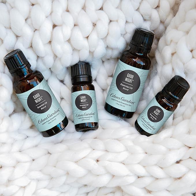 Edens Garden Good Night Essential Oil Blend- 100% Pure Premium Grade, Undiluted, Natural, Therapeutic, Aromatherapy, The Best for Diffusing, Candle, Humidifiers, Kid Safe 10 ml (.33 fl oz)-Ruum Studio Home