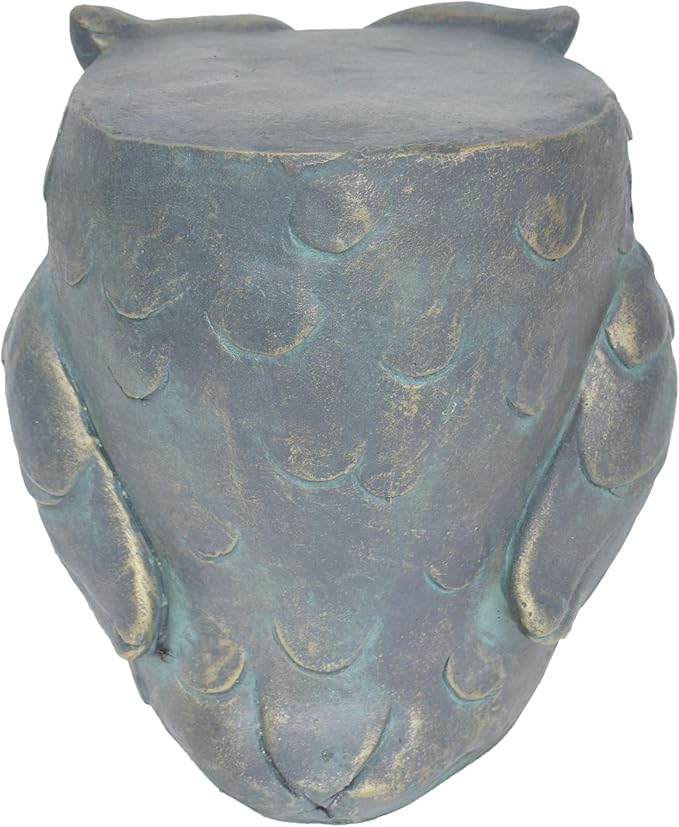 Christopher Knight Home Agnes Owl Garden Stool, Lightweight Concrete, Gold Patina Finish-Ruum Studio Home