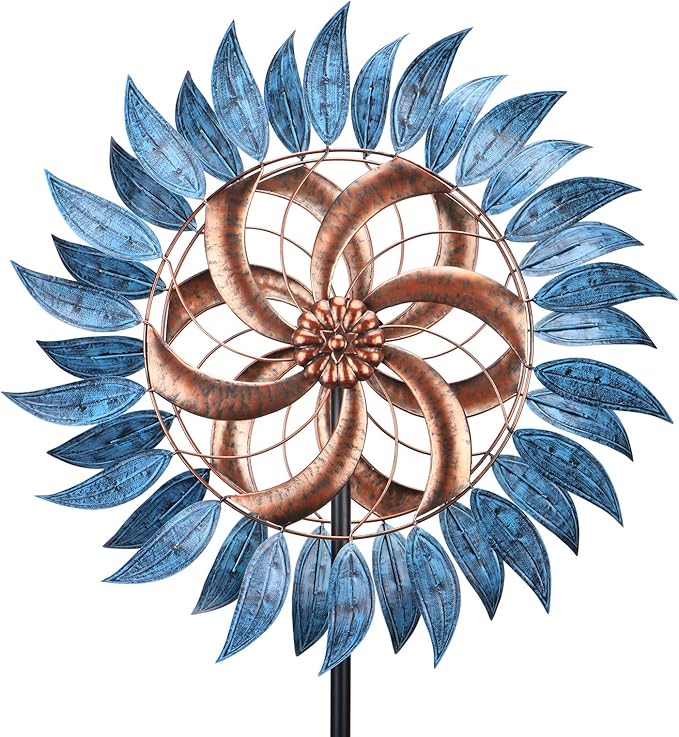 Wind Spinner Large Wind Mill Metal Outdoor Indoor Large Two-Way Wind Sculptures for Garden Patio Yard Decor-Ruum Studio Home