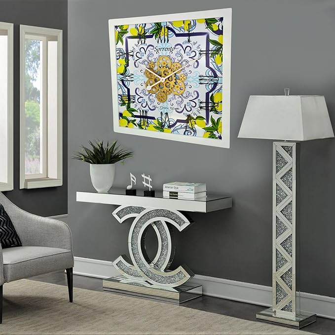The Gears Clock Wall Clock Italy Collection with Moving Gears (Sorrento, 24 inches (60 cm))-Ruum Studio Home