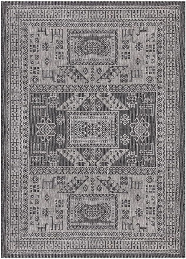 Keen Home Design Terrace Outdoor Area Rug - 5x8 Washable Indoor/Outdoor Rug for Patio, Kitchen, Balcony, Beach, Garden, Deck and Porch, Size: 5'3"x7'7"-Ruum Studio Home