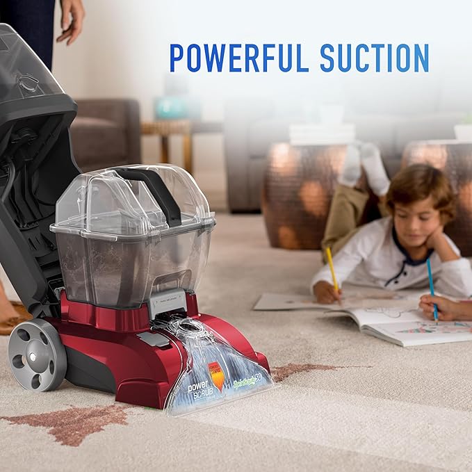 Hoover PowerScrub Deluxe Carpet Cleaner Machine for Carpet and Upholstery, Deep Cleaning Carpet Shampooer Machine with Multi-Purpose Tools, Pair Carpet Cleaner Solution-Ruum Studio Home