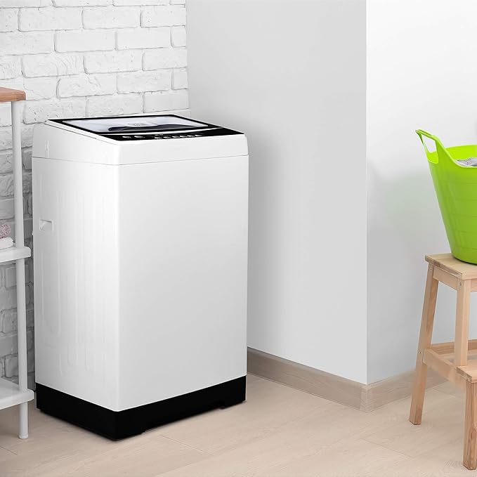 BLACK+DECKER Small Portable Washer, Washing Machine for Household Use, Portable Washer 1.7 cu.Ft with 8 Cycles, Transparent Lid & LED Display-Ruum Studio Home