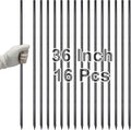 VVOKGO Rebar Stakes 36 Inch 16-Pack Concrete Form Stakes Heavy Duty Straight Ground Anchors, 3/8" Diameter Metal Steel Spikes with Chisel Point End for Plant Support, Garden Border,Landscape Edging-Ruum Studio Home