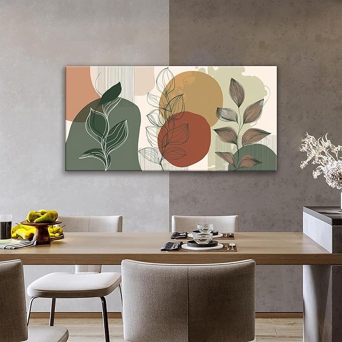 Tsomzxng Abstract Boho Wall Art Century Modern Canvas Art Wall Decor Artwork Abstract Wall Decor Modern Minimalist Canvas Painting Prints Wall Picture For Bedroom Bathroom Office Wall Artwork 20"X40"-Ruum Studio Home