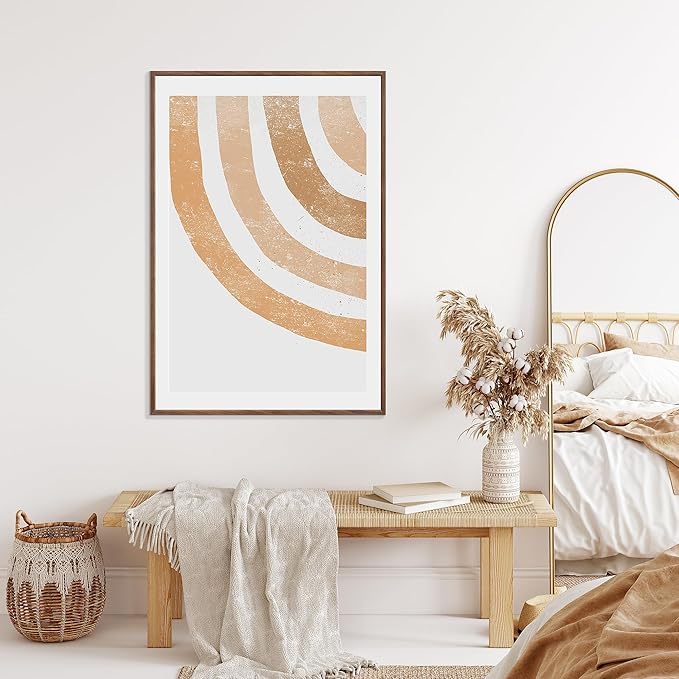 27x40 Poster Frame Natural Solid Walnut Photo Frames with 24x36 Removable Mat Wall Hanging Large Handcrafted Frame with HD Plexiglass Wall and Tabletop Display Large Picture Frame-Ruum Studio Home