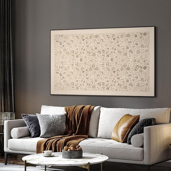 SIGNWIN 30"x60" Extra Large Framed Wall Art Vintage Botanical Sketch with Detailed Floral Pattern, Classic Nature Illustration for Home Living Room Bedroom Decor (Frame Assembly Required)-Ruum Studio Home