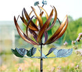 LimeHill Wind Spinner for Yard and Garden - Large Metal Kinetic Wind Sculptures for Outdoor Decorations (24 X 84 Inches)-Ruum Studio Home