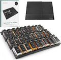Spice Drawer Organizer - Expandable Spice Rack for Drawer, Black Seasoning Organizer for Drawer Spice Organizer, Spice Organization Seasoning rack insert for Cabinet (Jars Not Included)-Ruum Studio Home