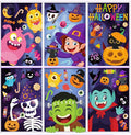 Halloween Window Clings - 9 Sheets 82 Pcs Cute Happy Halloween Window Decorations Indoor for Home Eyes Party Ghost Cat Bat Witch Stickers for Glass Double-Sided Removable Static Glass Decals-Ruum Studio Home