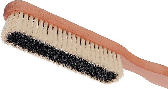 REDECKER Natural Pig Bristle Cashmere Brush with Oiled Pearwood Handle, 10-3/8 inches, Two Layers of Cashmere Brush to Remove Pilling, Made in Germany - Kent Clothes Brush-Ruum Studio Home
