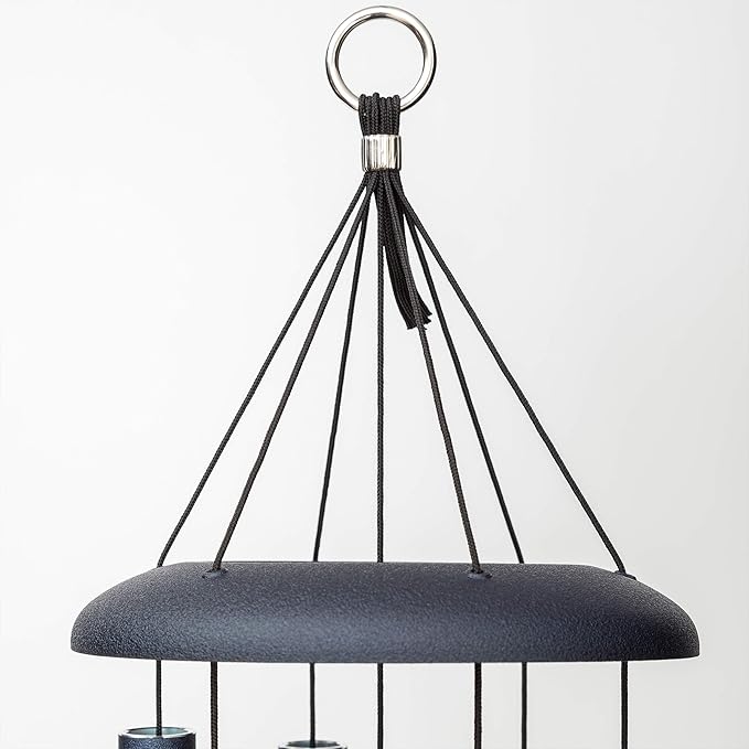 Corinthian Bells by Wind River – 30 inch Midnight Blue Wind Chime for Patio, Backyard, Garden, and Outdoor Decor (Aluminum Chime) Made in The USA-Ruum Studio Home
