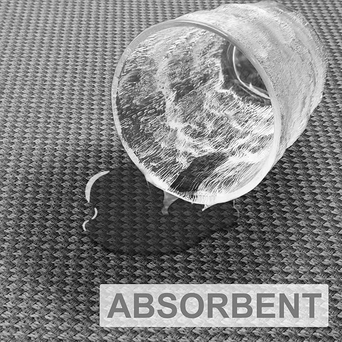 LEKEEPGO Door Mat 17"x29", Non Slip Door Mat Indoor Entrance, Rubber Backing Front Indoor Door mat Washable Absorbent Low-Profile Entryway Entry Resist Dirt Inside Door Mats, Light Grey-Ruum Studio Home