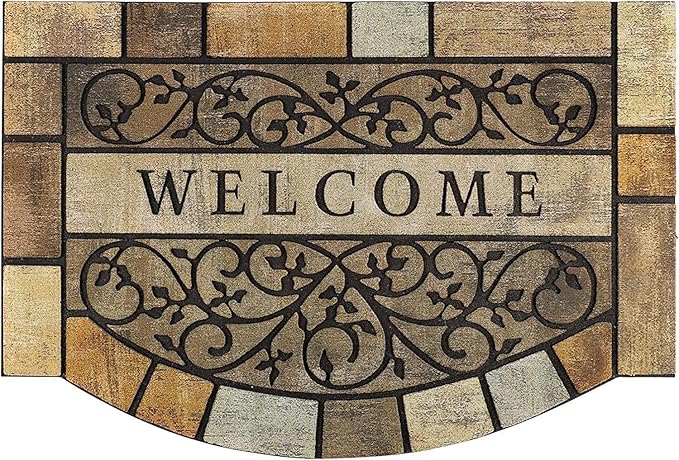 Durable Welcome Door Mats, 24"x36" Heavy-Duty Large Outdoor Mat for Front Door with Non-Slip Rubber Backing for Outside Entry, Garage, Patio, High Traffic Area-Ruum Studio Home