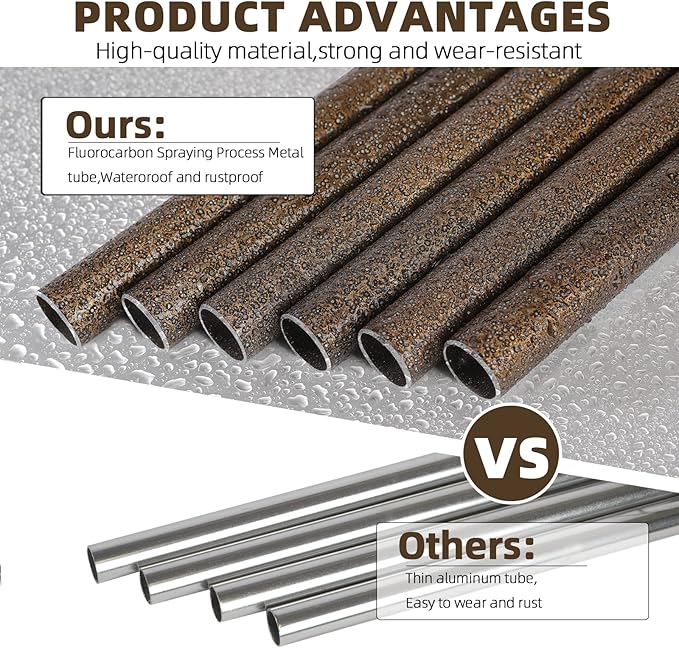 Wind-Chimes-Outdoor-Deep-Tone, Large Soothing Melodic Tones Windchimes, Wind Chimes for Outside, Memorial Wind Chime Best Gift for Mom Women Grandma Neighbors(32" Brown Coated Aluminum)-Ruum Studio Home