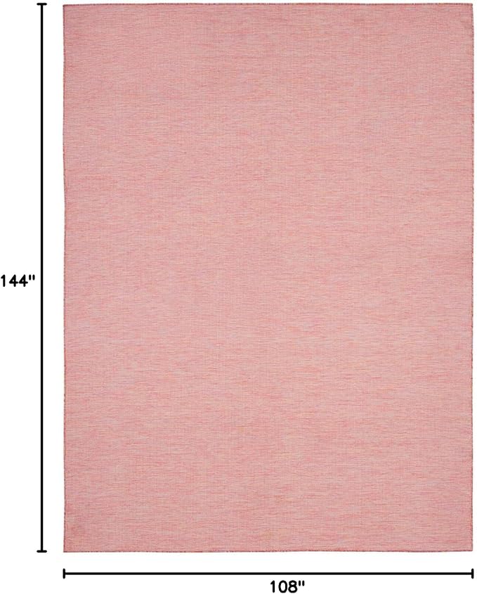 Nourison Home Positano Indoor/Outdoor Rainbow 9' x 12' Area Rug, Easy Cleaning, Non Shedding, Bed Room, Living Room, Dining Room, Backyard, Deck, Patio (9x12)-Ruum Studio Home