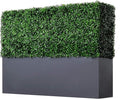AGPL Upgraded Artificial Boxwood Hedge Wall with Gray Color Planter Box (33.5" Height 48" Width 12" Deep) …-Ruum Studio Home