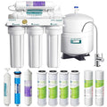 APEC Water Systems ROES-PH75 Essence Series Top Tier Alkaline Mineral pH+ 75 GPD 6-Stage Certified Ultra Safe Reverse Osmosis Drinking Water Filter System with Extra High Capacity Filter Set Stage 1-3-Ruum Studio Home