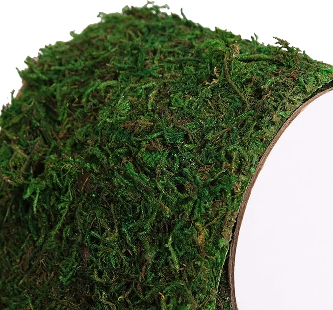 Moss Roll, Dried Moss for Crafts, Moss Table Runner for Fairy Gardens, Wedding Woodland Decor, Preserved Moss Mat for Table Decoration (4" W x 48" L)-Ruum Studio Home