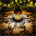 Gnomes Solar Lanterns Outdoor Waterproof,Hanging Solar Lights Gnome Gifts for Women Metal LED Decorative Light for Yard,Patio,Lawn,Tabletop,Pathway,Landscape,Garden Gnomes Decor-Ruum Studio Home
