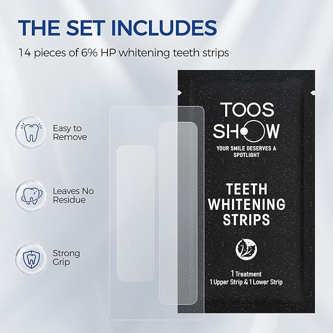 Teeth Whitening Kit for Sensitive Teeth,with 32X Waterproof LED Accelerator Light&4 Carbamide Peroxide Pen&14 Pcs Teeth Whitening Strips&1 Remineralization Pen,Tooth Whitener Professional Oral Care-Ruum Studio Home