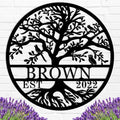 Personalized Tree of Life Metal Sign, Custom Name Sign, Tree of Life Wall Decor, Personalized Metal Tree Sign, Personalized Tree of Life Wall Decor, Custom Metal Signs Personalized-Ruum Studio Home